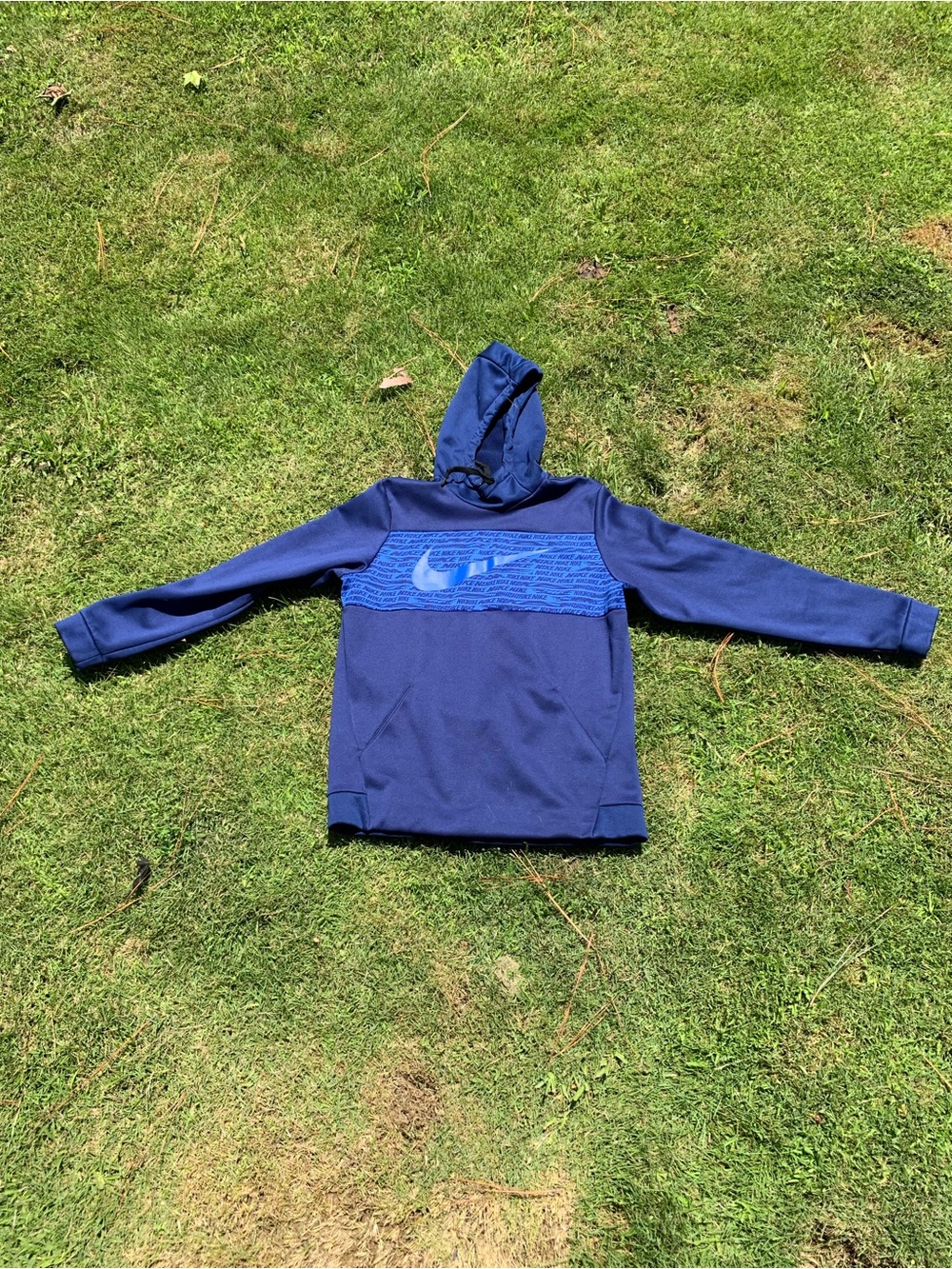 Blue Nike hoodie